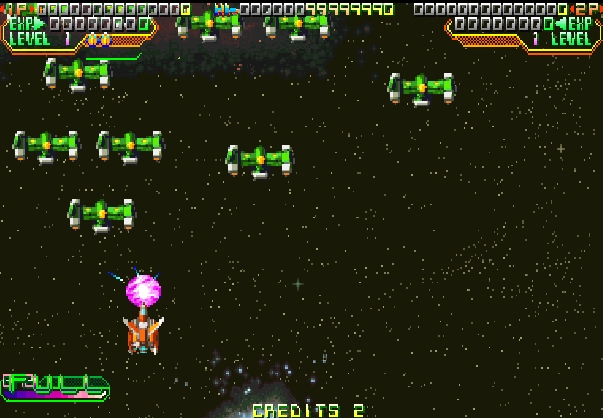 Mars Matrix - Dreamcast game screenshot (2000) by Capcom